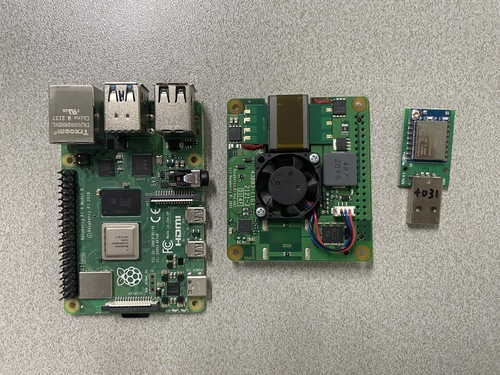 Core sensor (raspberry pi)+sensing device+ POE